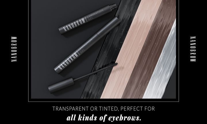 The Laminated Brow Effect With The Unique Nanobrow Lamination Gel